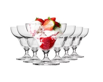 Pucharki do lodów i deserów Krosno Glass