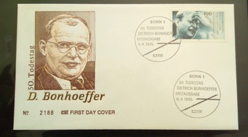 FDC Niemcy 1995 Benhoeffer 50 rocznica