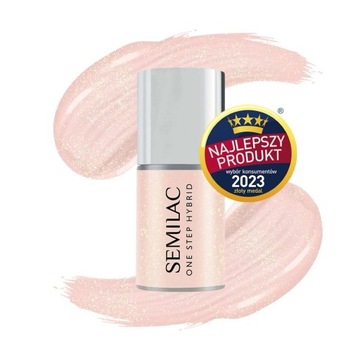 S258 Glitter Peach 5 ml Semilac + gratis