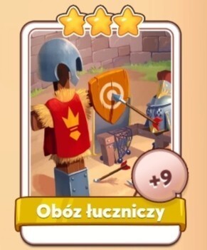 Coin Master Obóz Łuczniczy 1szt wysyłka w 5min 