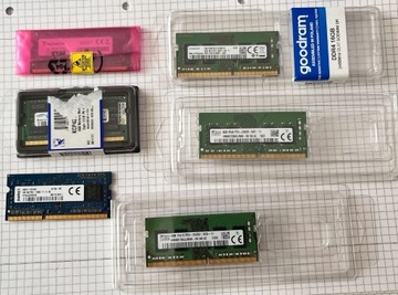 Pamięć RAM do laptopa , PC3L, PC4, 6 sztuk kości