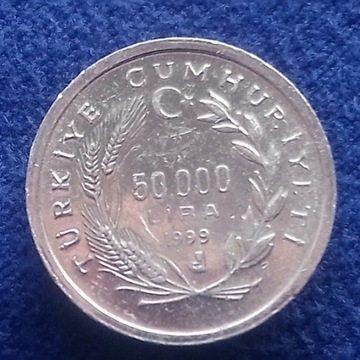 A121 Turcja 50 000 lira 1999 FAO