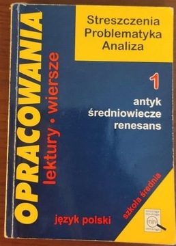 Opracowanie - ściąga 1 j. polski Szkoła średnia