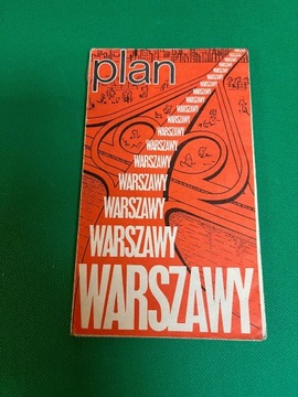 Plan miasta Warszawa 1975. Stan dobry.