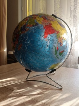Puzzle 3D Globus na stojaku zabawa i dekoracja