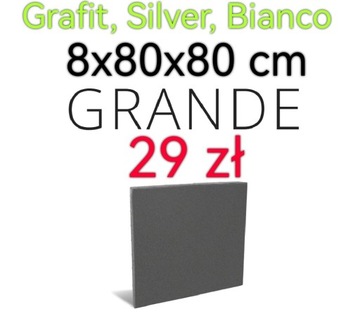 Kostka brukowa Grande 8x80x80 Grafit Silver Bianco