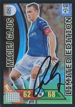 Maciej GAJOS karta panini z oryginalnym AUTOGRAF