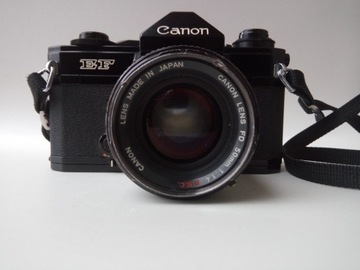 aparat Canon EF (idealny jak NOWY !) + 50 FD f1,4 