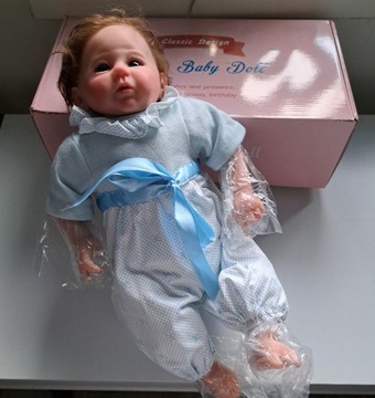 Lalka Reborn nowa zestaw w pudełku dł ok 48-50 cm 