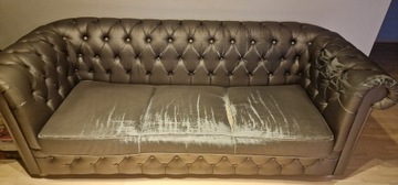 sofa chesterfield 3 osobowa rozkładana