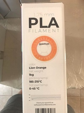 Spectrum 1,75 mm 1000 g PLA Lion Orange