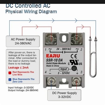 Przekaźnik półprzewodnikowy SSR- 40A DC-AC+pasta 