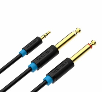 Kabel VENTION BACBJ 2xjack 6,5 minijack 3,5 mm 3m