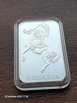 Husaria sztabka BU 1oz srebro