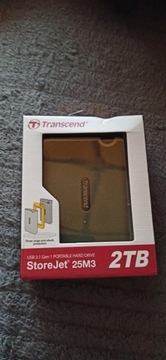 Dysk zewnętrzny Transcend StoreJet, 2TB, USB 3.0