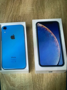 iPhone XR niebieski 64 GB stan idealny 