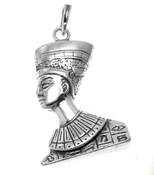 Faraon stylowa srebrna zawieszka na łańcuszku