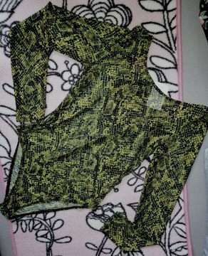 H&M body bluzka wężowy print NOWE Z METKĄ xs S