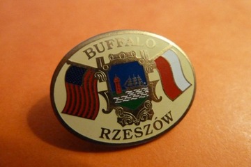 Rzeszów Buffalo USA Herb pin przypinka