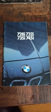 Prospekt BMW 728i 1980r. 
