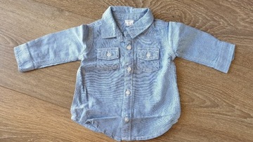 Koszula jeansowa dla niemowlaka roz 3-6 62
