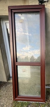 Okno 2szybowe PCV Mahoń 
