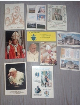 dewocjonalia obrazki pamiątki Jan Paweł II