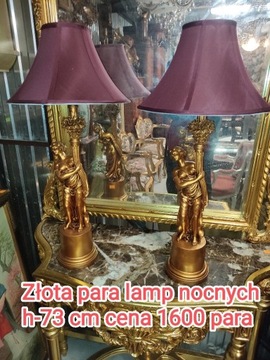 Lampy stojące złote palacowe
