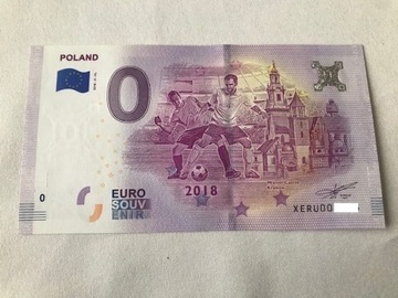 KRAKÓW 0 euro POLAND  z M.ŚW. ROS2018 UNC,  W-wa