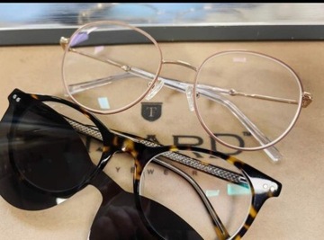 Nowe okulary korekcyjne vasco 4554 zlote