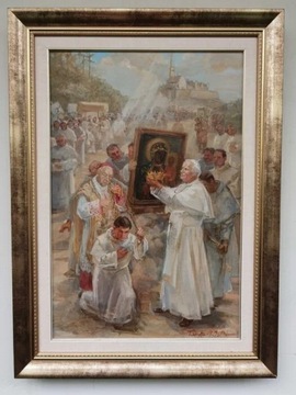 Obraz olejny Pierwowzór Teresa Piotr Moskal