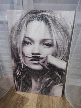 Obraz Kate Moss na płótnie 110x70x2