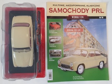 SAMOCHODY PRL Nr 76 SYRENA 105 LUX Hachette