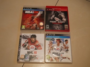 PS3 NBA NHL Tennis Fight Night