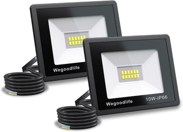 Naświetlacz LED Wegoodlife 2 szt. 10W LED 730lm