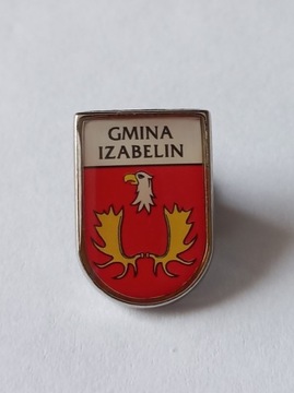 Herb gmina Izabelin przypinka pin odznaka wpinka