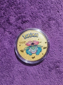 Kolekcjonerska moneta Pokemon Venusaur Nowa