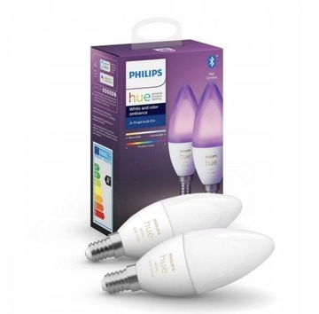 Inteligentne żarówki Philips Hue LED 4 W E14 2 szt