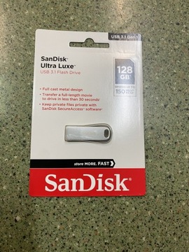 SanDisk Ultra Luxe USB 3.1 Flash Drive 128GB