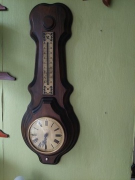 Zegar z termometrem  Vintage
