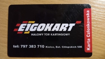 E1 GoKart karta członkowska