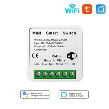 Przekaźnik gniazdko włącznik WIFI,Tuya, 16A