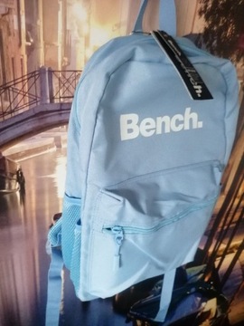 Błękitny plecak Bench Nowy