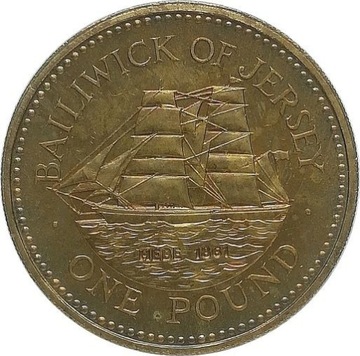Jersey 1 pound 1992, KM#86
