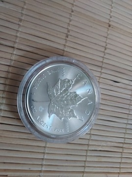 Liść klonowy srebrna moneta 1 oz 2020