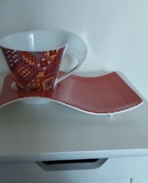 Kubek z podstawką porcelana Villeroy & Boch