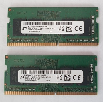 Pamięć RAM DDR4 MICRON MTA4ATF1G64HZ-3G2B2 3200