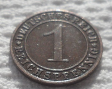 1 reich fenig reichspfennig 1927 G Karlsruhe