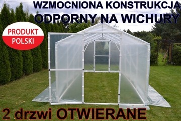 WZMOCNIONY TUNEL FOLIOWY 2X4 OGRODOWY SZKLARNIA