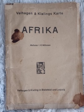 Afrika. Karte Velhagen & Klasing